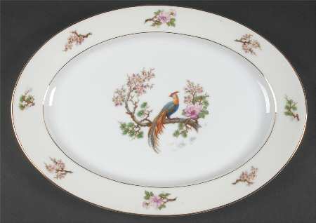 Bird of Paradise 16" Oval Serving Platter