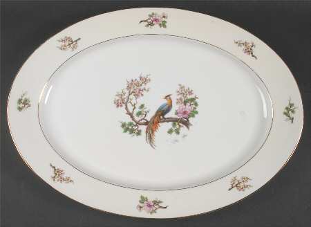 Bird of Paradise 14" Oval Serving Platter