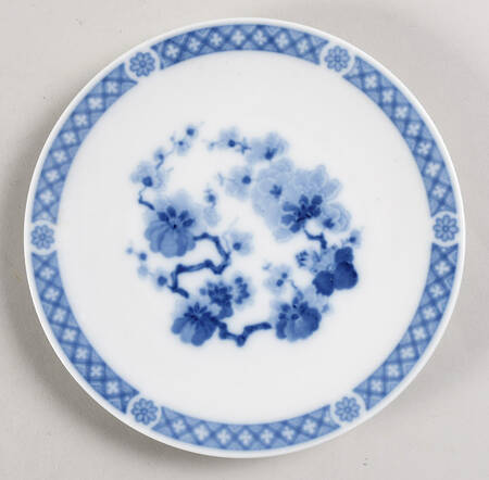 Blue Chinese Garden Bread & Butter Plate