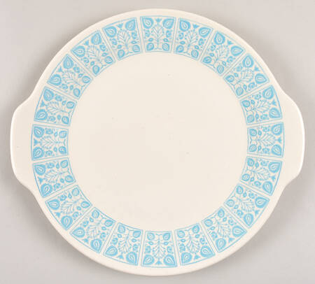 Blue Dutch Handled Cake Plate