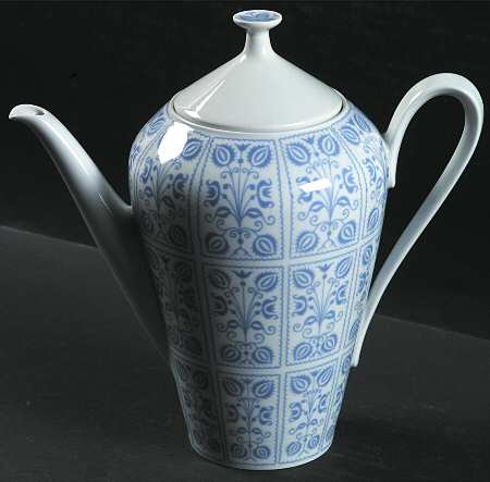 Blue Dutch Coffee Pot & Lid