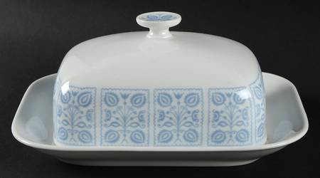Blue Dutch Square Covered Butter