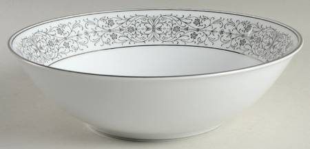Black Lace 9" Round Vegetable Bowl
