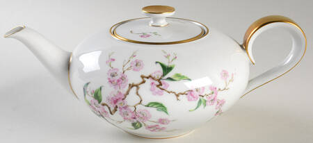 Blossomtime White Teapot & Lid