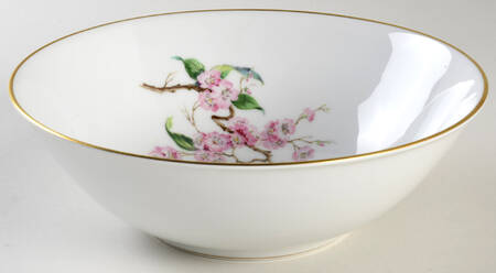 Blossomtime White 8" Round Vegetable Bowl