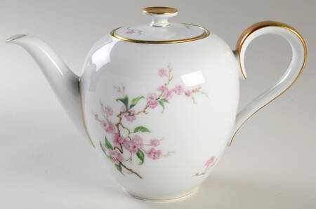 Blossomtime White Coffee Pot & Lid