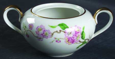 Blossomtime White Sugar Bowl No Lid