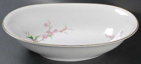 Blossomtime White 10" Oval Vegetable Bowl