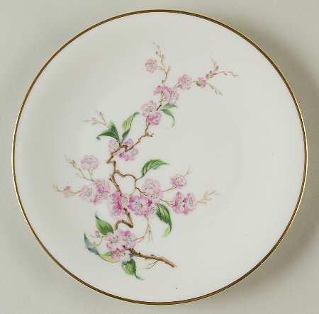 Blossomtime White Salad Plate
