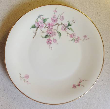 Blossomtime White Salad Plate