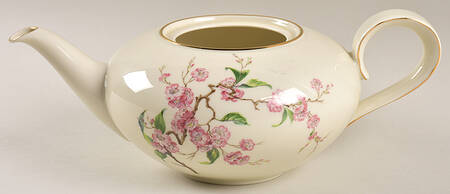 Blossomtime Cream Teapot No Lid