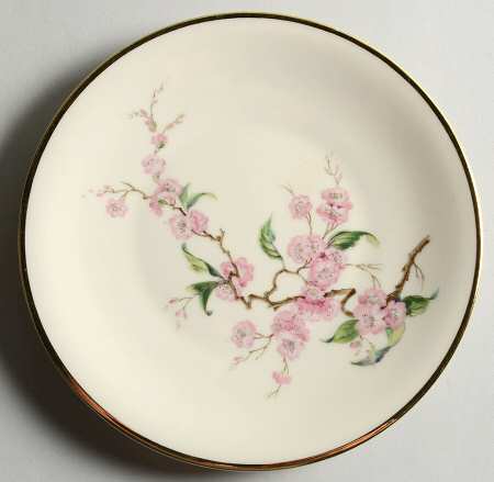 Blossomtime Cream Bread & Butter Plate
