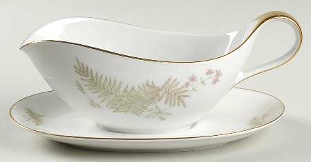 Brookside Gravy Boat with Attached Underplate
