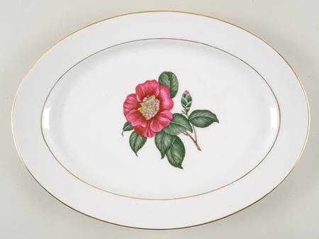 Camellia 12" Oval Serving Platter