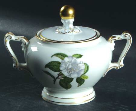 Camellia Sugar Bowl & Lid by Heinrich - H&C