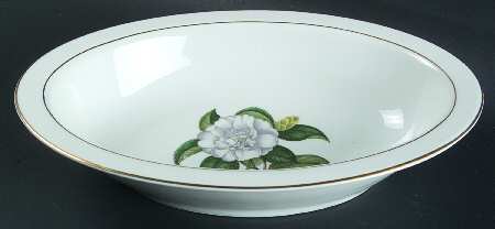 Camellia 10" Oval Vegetable Bowl
