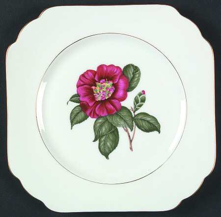 Camellia Square Salad Plate
