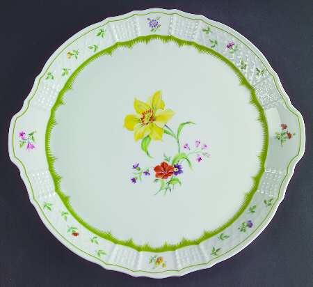 Chambord Handled Cake Plate