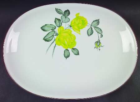 Chartrose 16" Oval Serving Platter by Heinrich - H&C