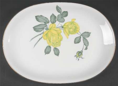 Chartrose 14" Oval Serving Platter