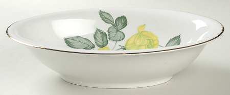 Chartrose 10" Oval Vegetable Bowl