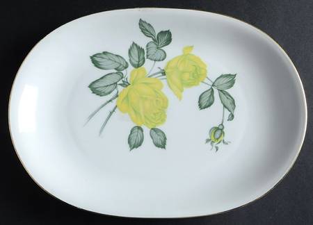 Chartrose 11" Oval Serving Platter