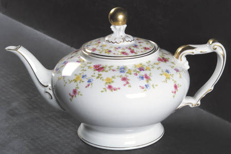 Coquette White Teapot & Lid by Heinrich - H&C
