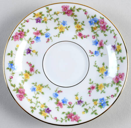 Coquette White Saucer for Footed Cup