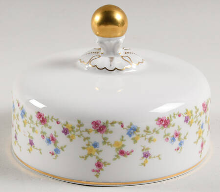 Coquette White Lid for Round Butter