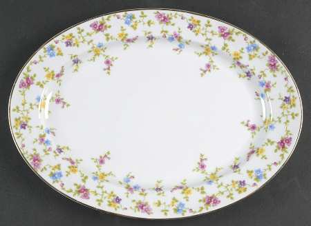 Coquette White 11" Oval Serving Platter by Heinrich - H&C
