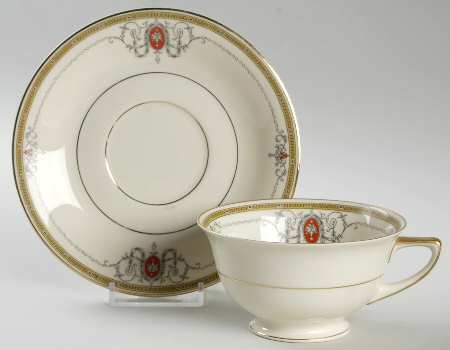 Crusader (Smooth) Footed Cup & Saucer Set