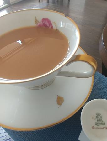 Enchanted Rose Footed Cup & Saucer Set