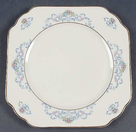 Ferndale (Older, Gold Trim) Square Salad Plate