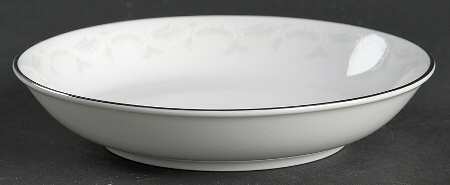 Ferndale (Newer, Platinum Trim) Fruit/Dessert (Sauce) Bowl