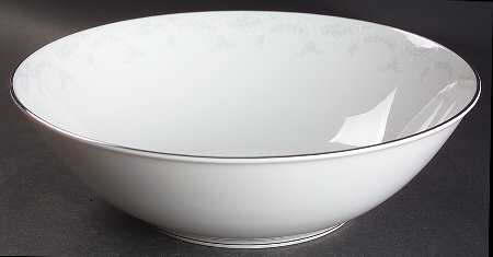 Ferndale (Newer, Platinum Trim) 9" Round Vegetable Bowl by Heinrich - H&C