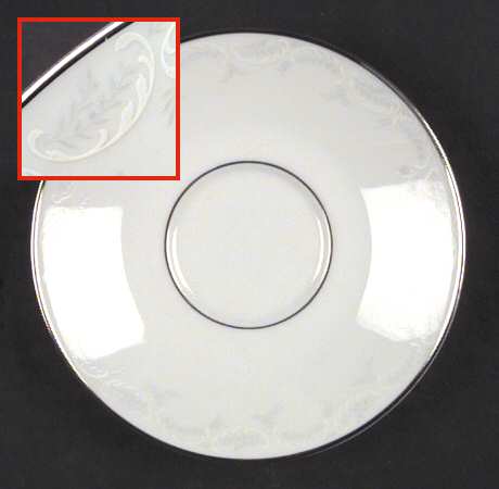 Ferndale (Newer, Platinum Trim) Saucer