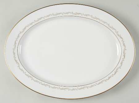Golden Arc 16" Oval Serving Platter