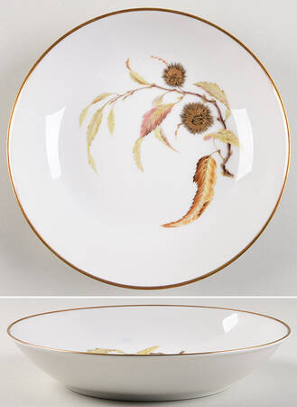Golden Chestnut Coupe Soup Bowl