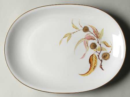Golden Chestnut 16" Oval Serving Platter