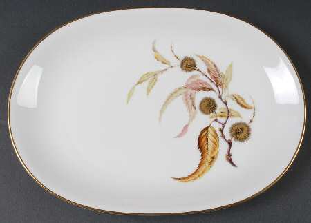 Golden Chestnut 11" Oval Serving Platter