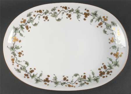 Golden Fantasy 16" Oval Serving Platter