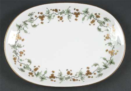 Golden Fantasy 11" Oval Serving Platter