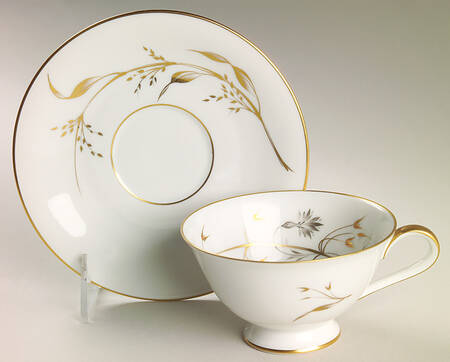 Golden Harvest Footed Cup & Saucer Set