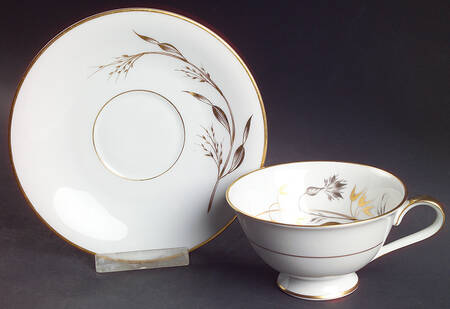 Golden Harvest Footed Cup & Saucer Set