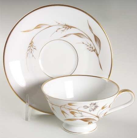 Golden Harvest Footed Cup & Saucer Set