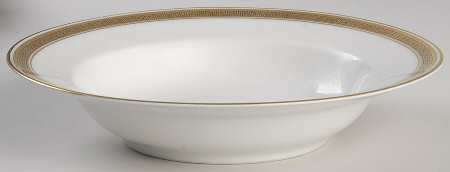 Golden Key Rim Soup Bowl