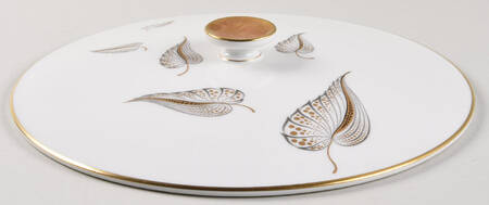 Golden Leaves Lid for Round Vegetable