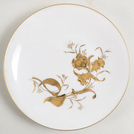 Golden Orchid Salad Plate