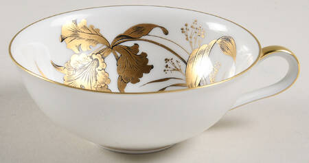 Golden Orchid Flat Cup