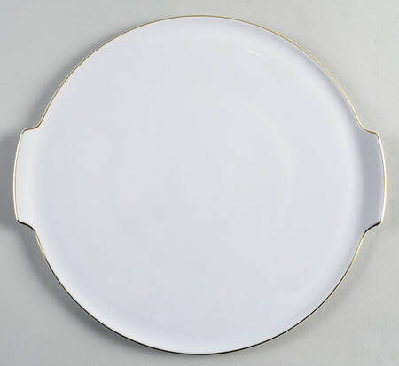 Golden Peak Handled Cake Plate